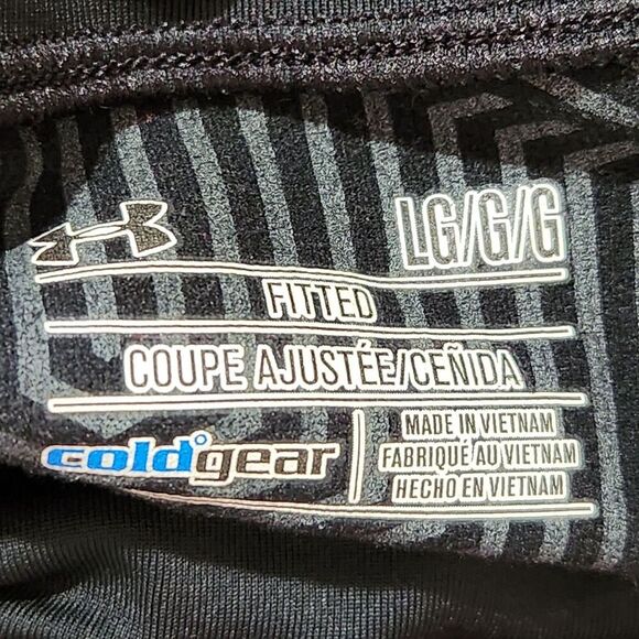 Under Armour Coldgear Top For Women Size Large Fitted Black Color  Mock Neck - Picture 7 of 9
